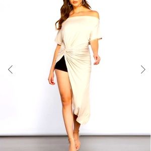 Off The Shoulder Asymmetrical Top